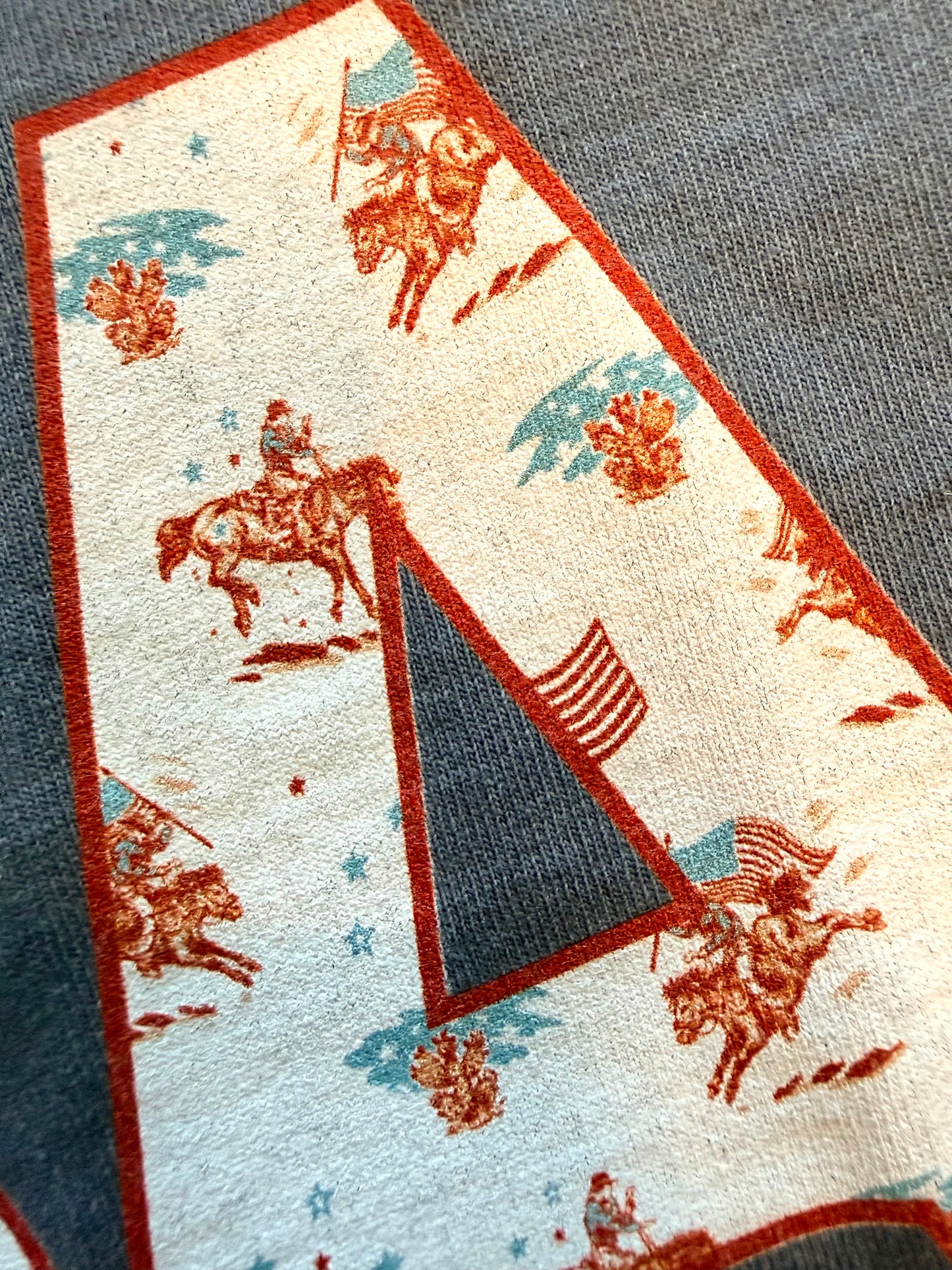 Bronc Rider Faded Navy Tank