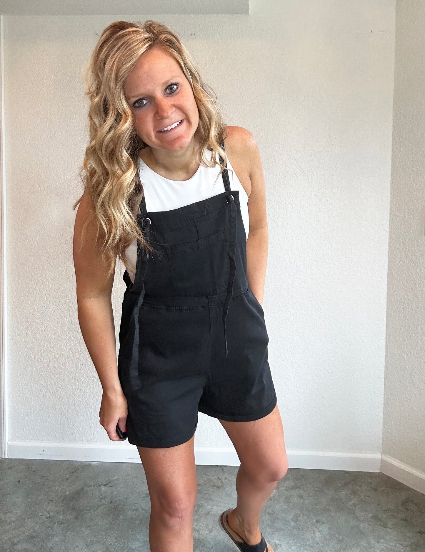 Black Grommet Overall