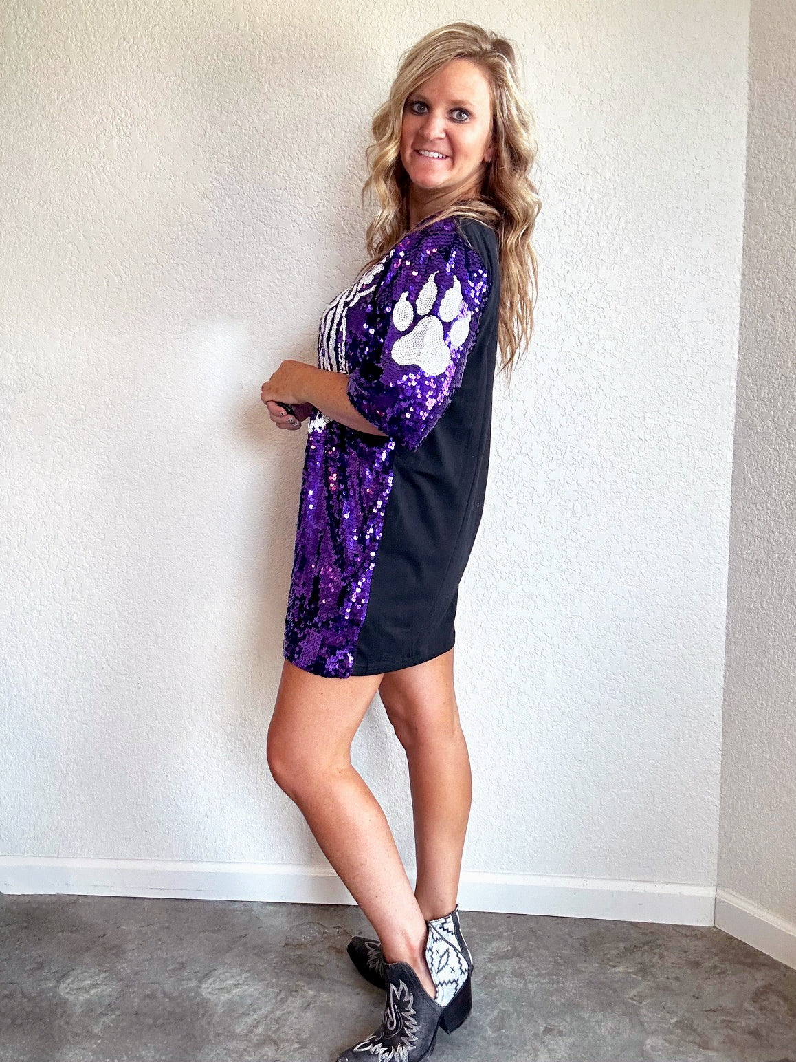 "Easy Tiger" Sequined Dress