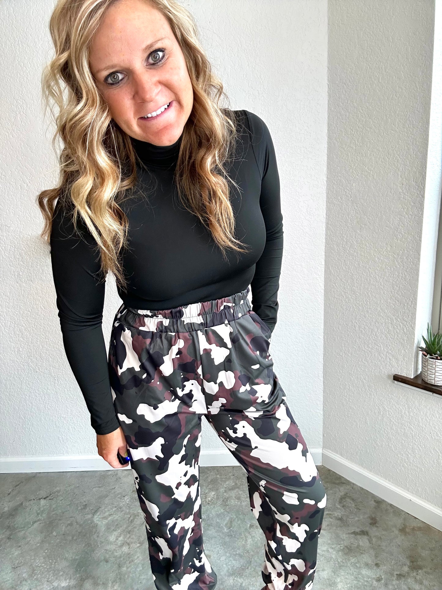 Silky Camo Joggers