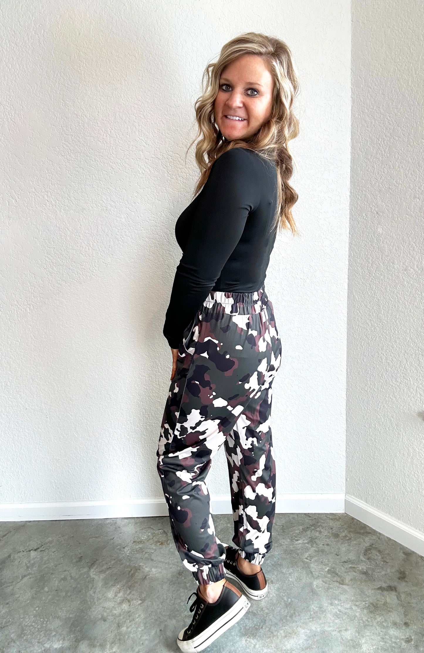 Silky Camo Joggers
