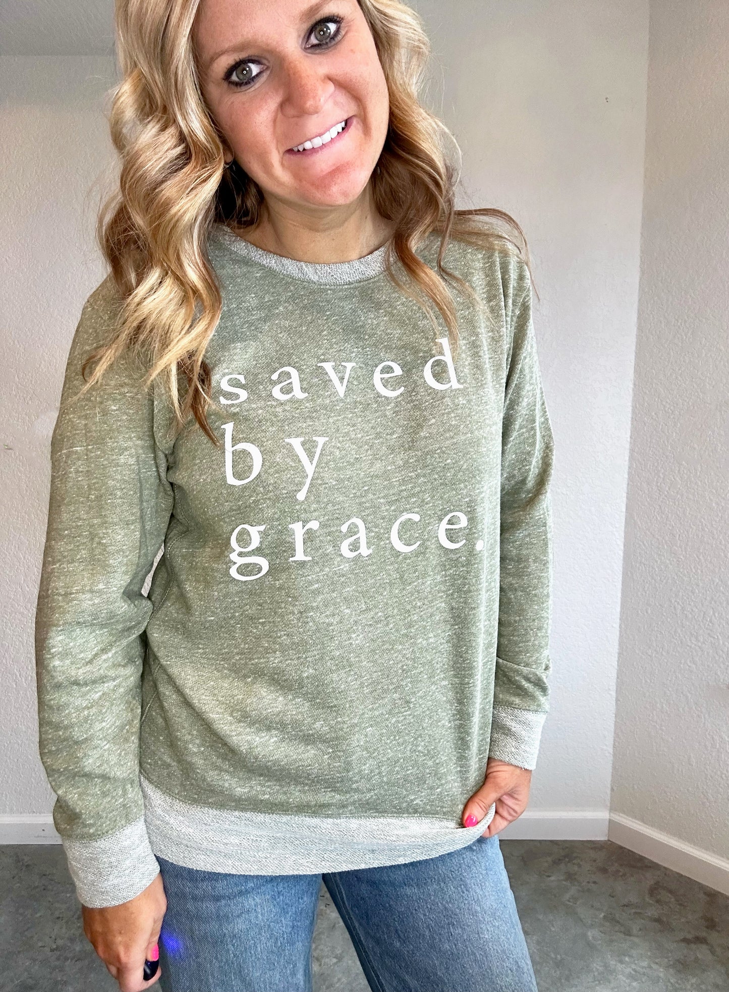 Saved by Grace Crewneck