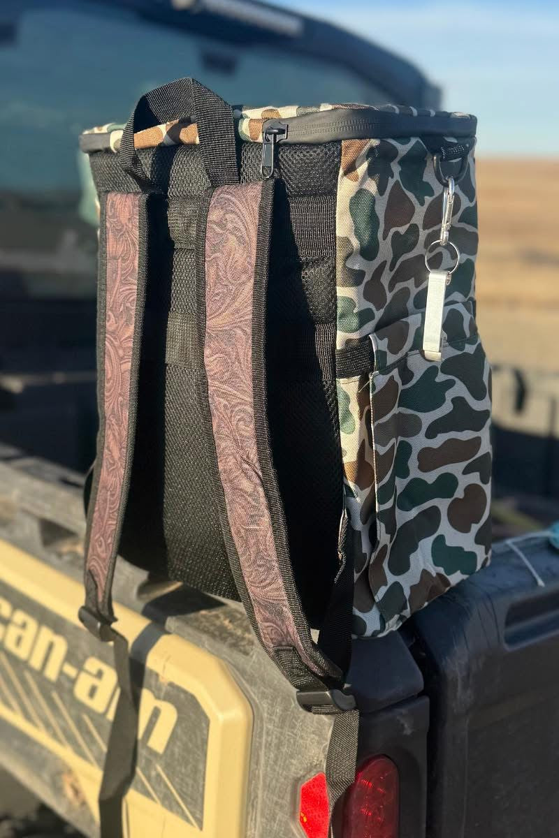Duck Camo Backpack Cooler