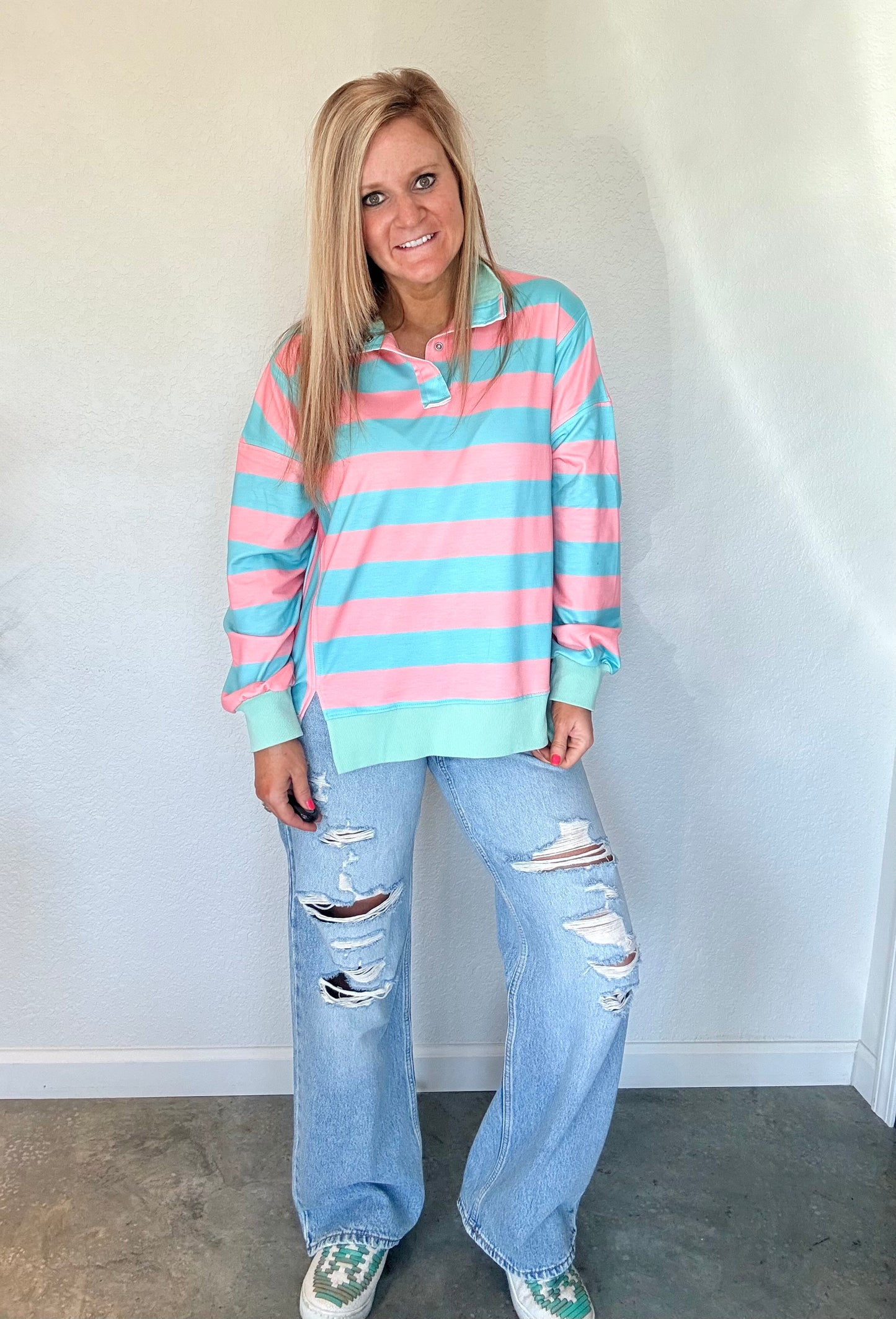 Candy Striped Polo