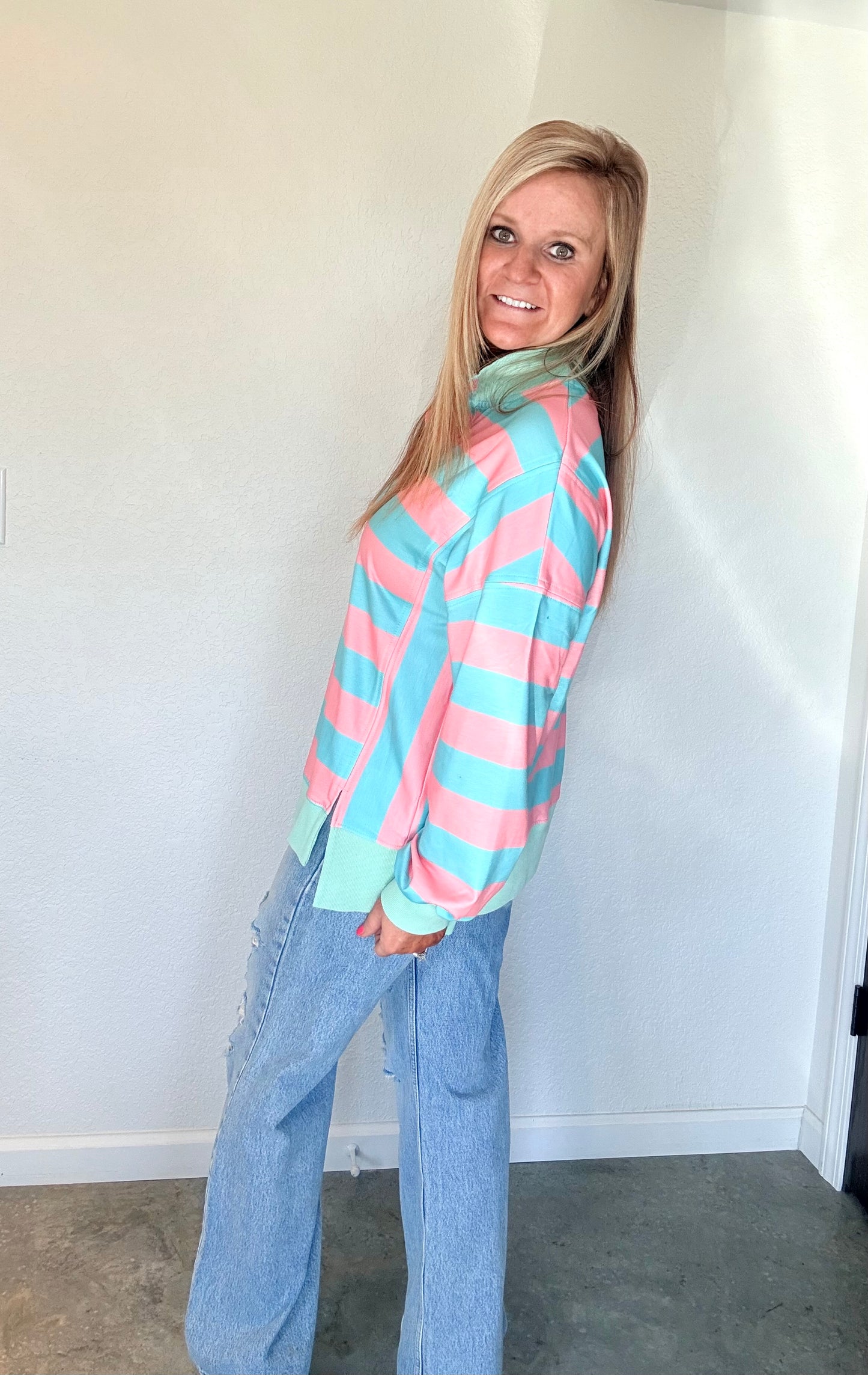 Candy Striped Polo