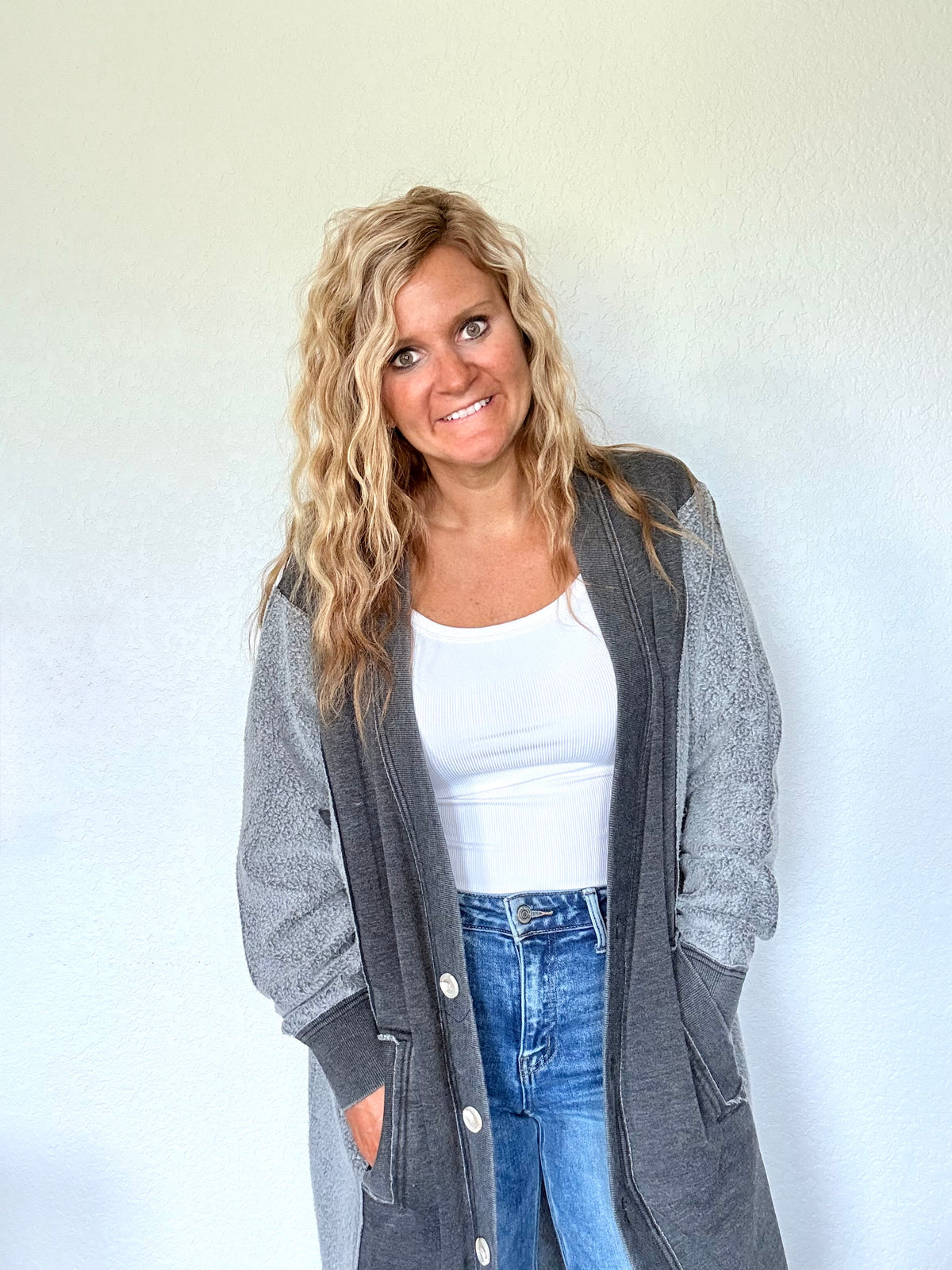 Sweatshirt Cardigan