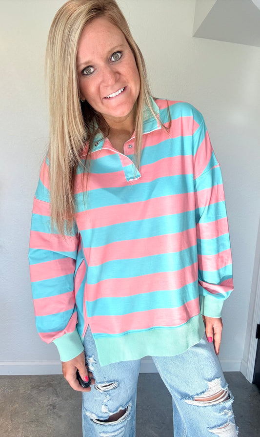 Candy Striped Polo