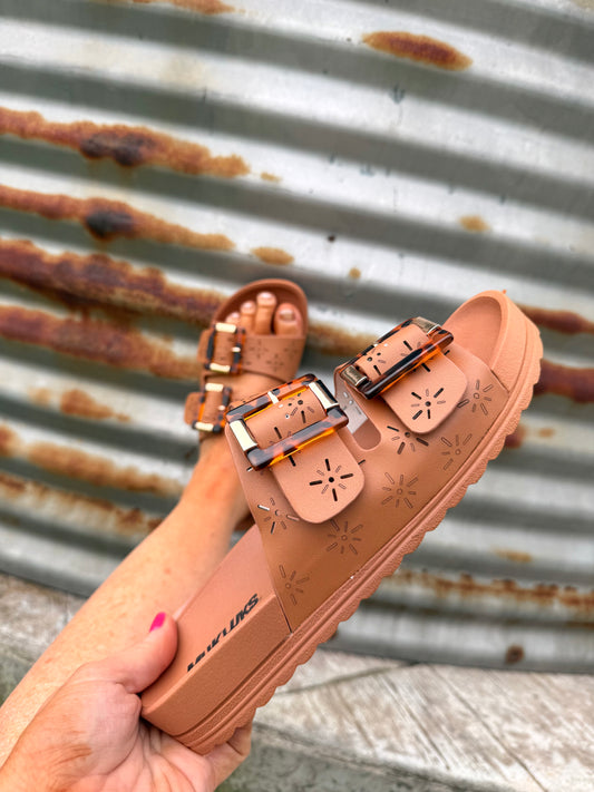 Terracotta Muk Luks Sandals