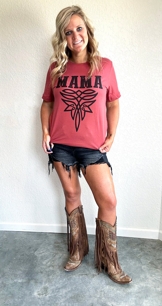 Mama Boot stitch tee