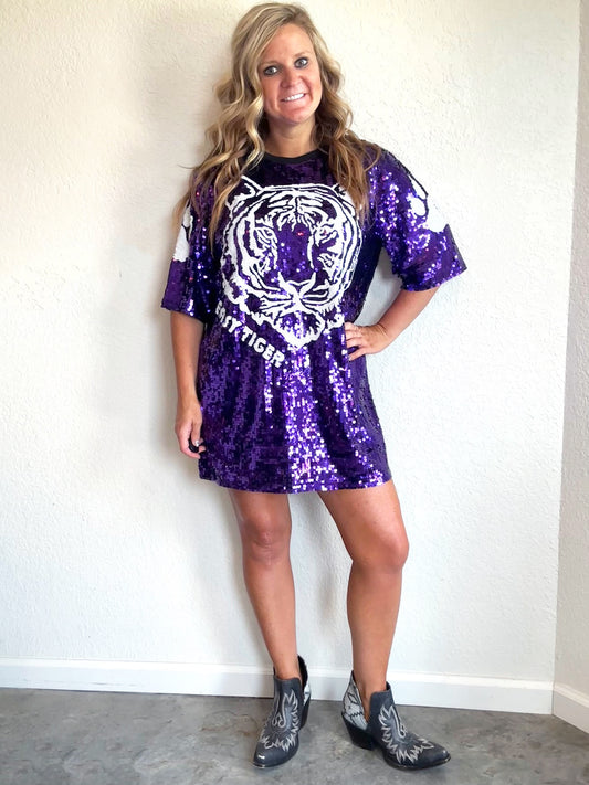 "Easy Tiger" Sequined Dress