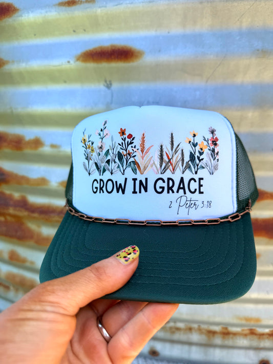 Grow in Grace Truckers Hat
