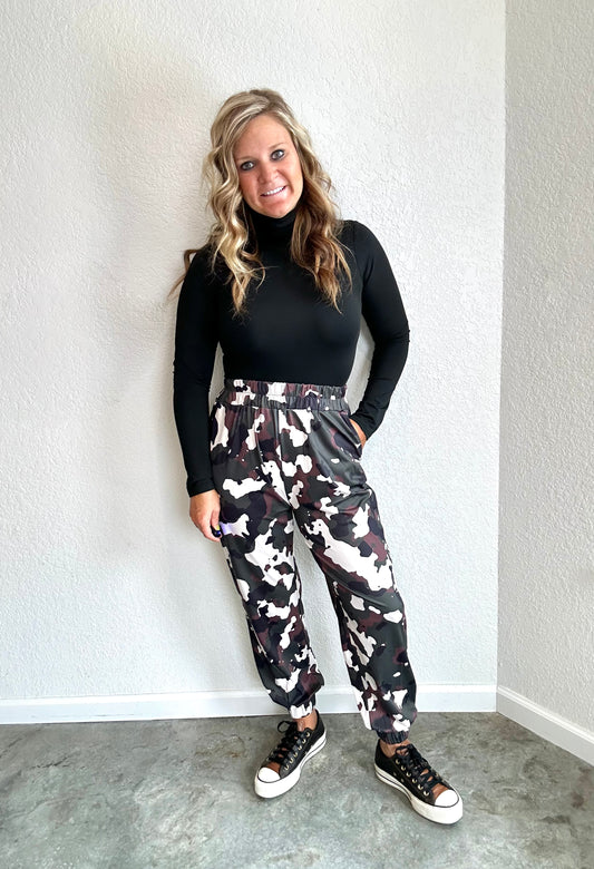 Silky Camo Joggers