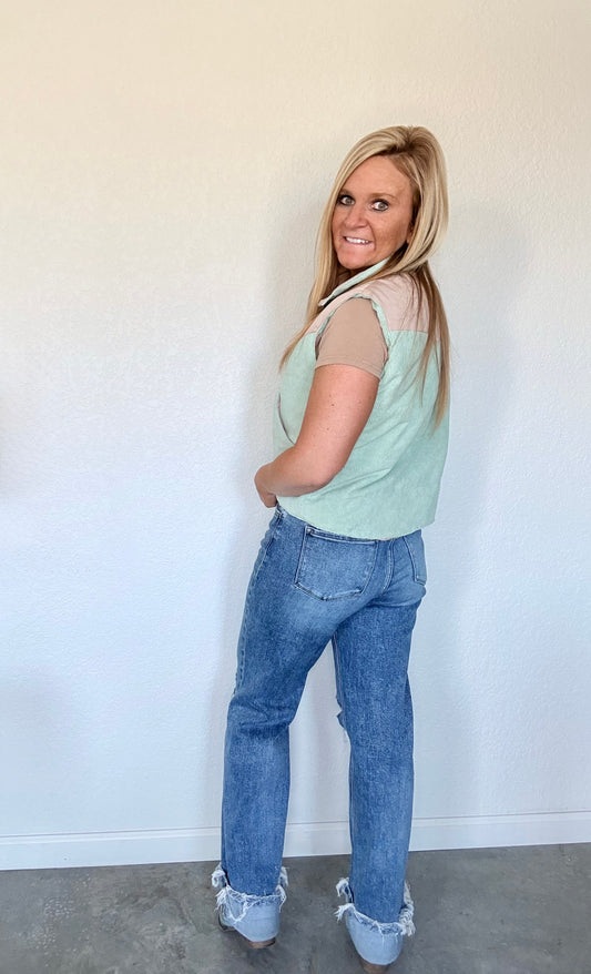 Corduroy Western Vest