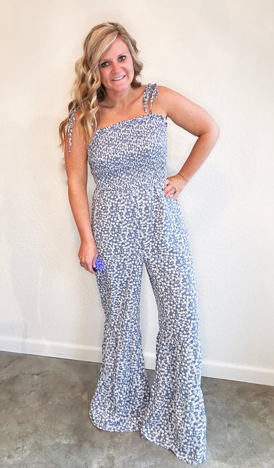 Floral Wide Leg Jumpsuit
