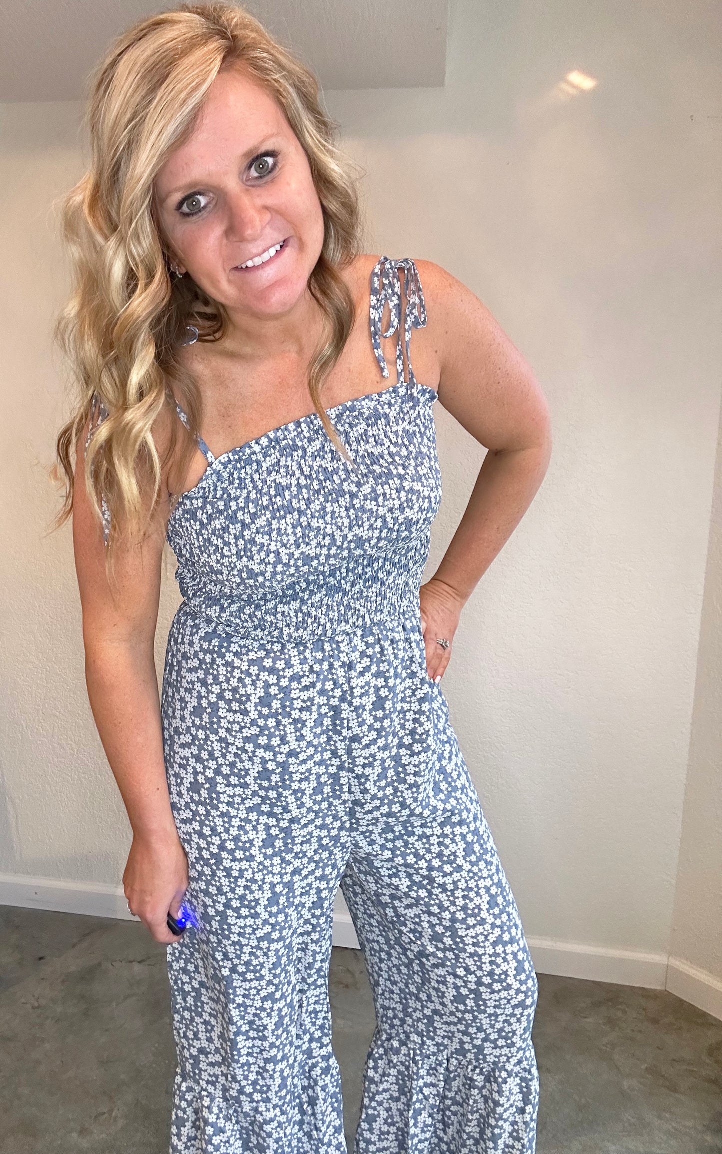 Floral Wide Leg Jumpsuit