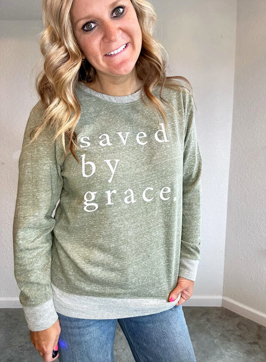 Saved by Grace Crewneck