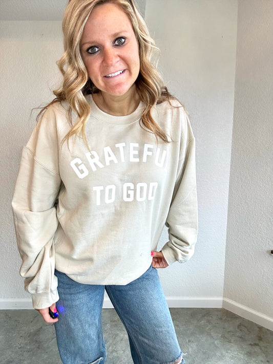 Grateful to God Crewneck